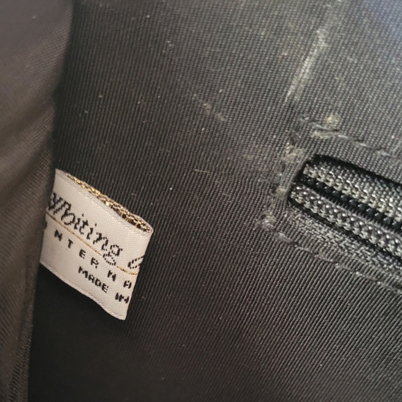 Whiting Davis Black Metal Mesh Clutch Crossbody Evening Bag Medium Sized - Picture 9 of 9